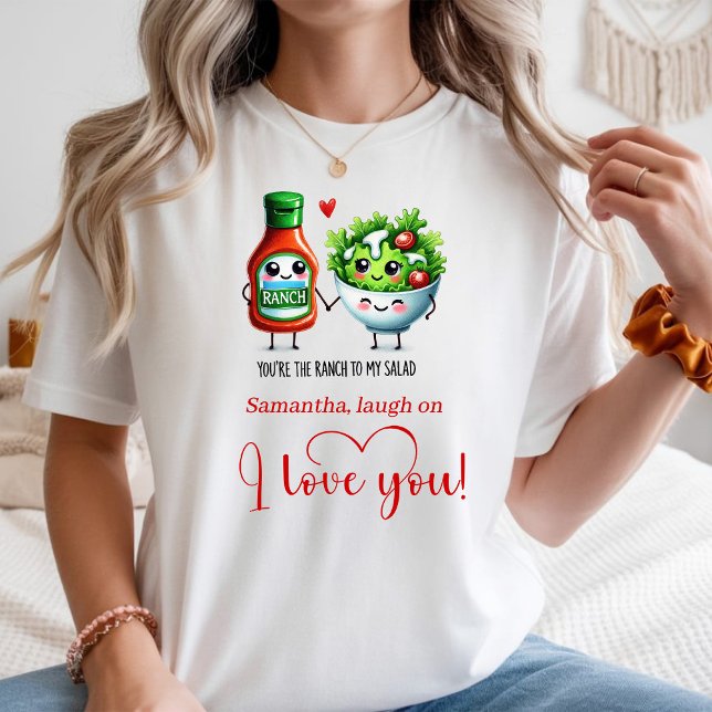Custom Name Funny Food Women Tee Romantic Valentin (Custom Name Funny Food Women Tee Romantic Valentine)