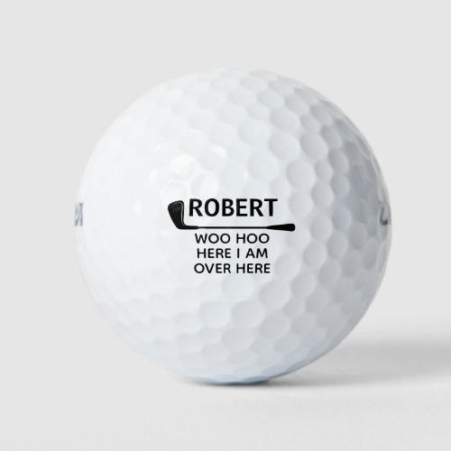 Custom Name Funny Golfer Lost  Golf Balls