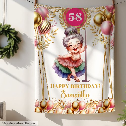 Custom Name Funny Grandma Gift Blush Gold