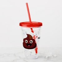Custom name Funny Poop tumblers
