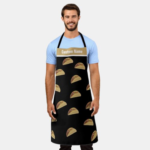 Custom Name  Funny Taco Apron