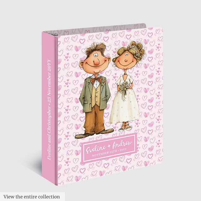 Custom Name Funny Wedding Album Quirky Binder (Custom Name Funny Wedding Album Quirky Binder)