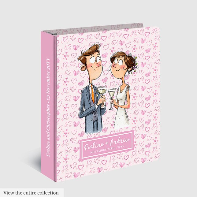 Custom Name Funny Wedding Couple Album Binder (Custom Name Funny Wedding Couple Album Binder)