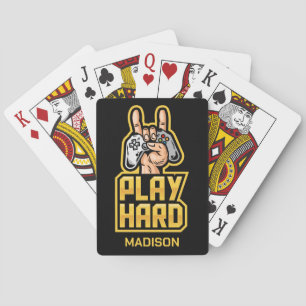 Custom name Gamer Poker Cards