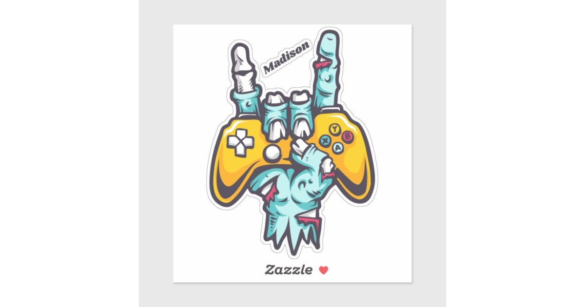 Gamer Sticker, Zazzle