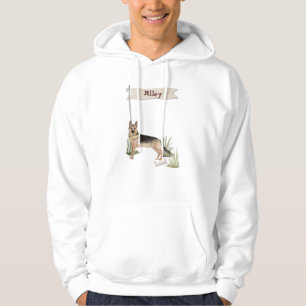 Custom Name German Shepherd Pet Dog Hoodie