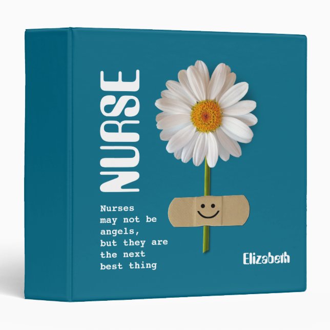 Custom Name Gift Binder for Nurse (Front/Spine)