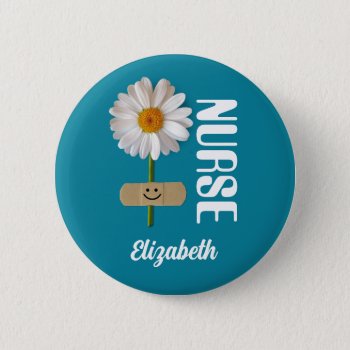 Custom Name Gift Buttons For Nurses by artofmairin at Zazzle