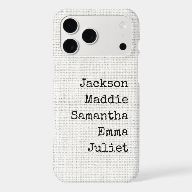 Custom Name Gift for Grandma and Mom iPhone Case (Back)