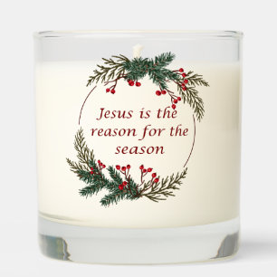 Custom Name Gift Jesus Reason for the Season Scented Candle