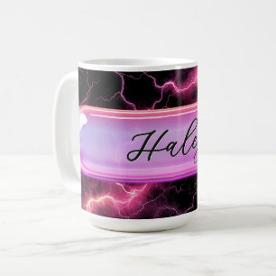 Custom Name Girl Power Glass Personalized Coffee Mug