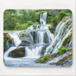 Custom Name Gjain Waterfalls, Iceland Mouse Pad<br><div class="desc">See my store for more Iceland items.</div>