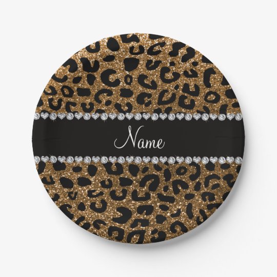 Leopard plastic plates picture