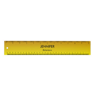 Custom name gold gradient ruler