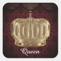 King and Queen Crown - Crown - Sticker