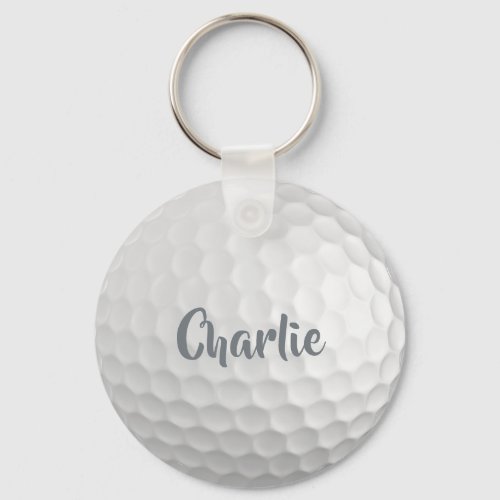 Custom name Golf Ball Keychain