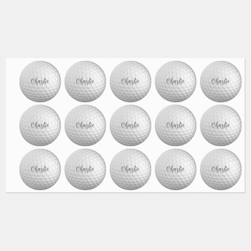 Custom name Golf Ball Labels