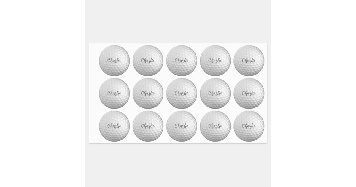 Custom name Golf Ball Labels Zazzle