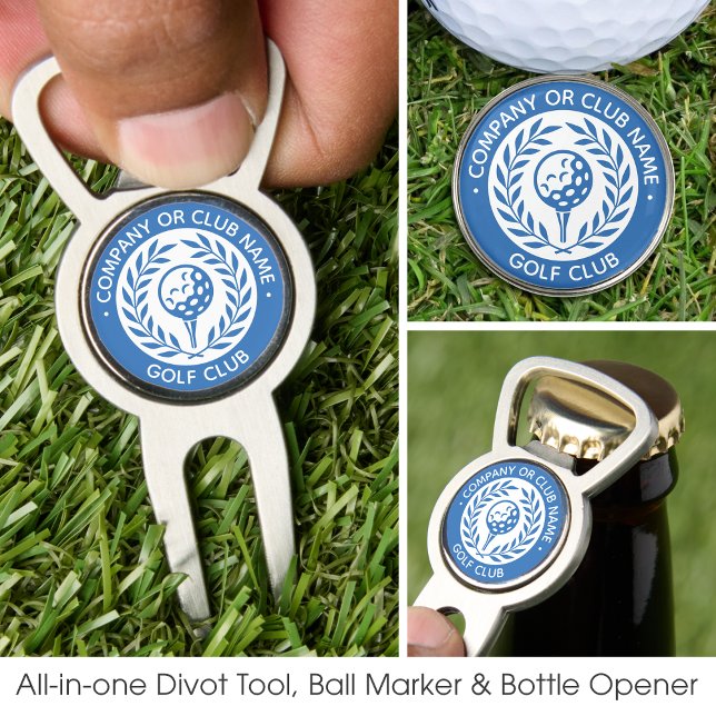 Custom Name Golf Ball Marker Divot Tool Blue (Creator Uploaded)