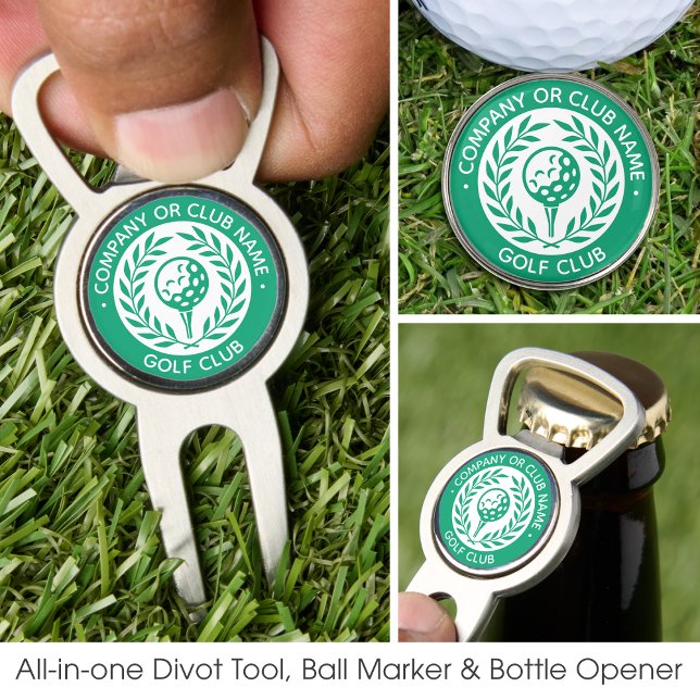 Custom Name Golf Ball Marker Divot Tool Green (Creator Uploaded)