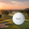 Custom name golf balls with elegant border frame