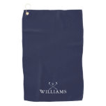 Custom Name Golf Clubs Navy Blue Golf Towel Custom Name Golf Clubs Navy Blue Golf Towel