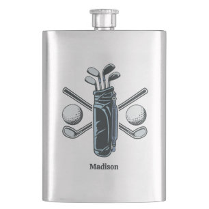 Custom Name Golf Flask