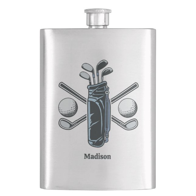 Custom Name Golf Flask (Front)