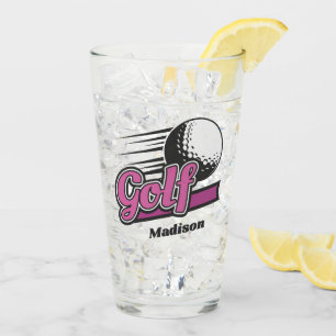 Custom Name Golf Glass