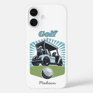 Custom Name Golf is Life iPhone 16 Case