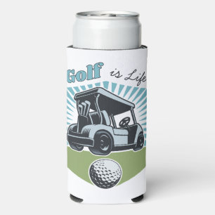 Custom Name Golf is Life Seltzer Can Cooler