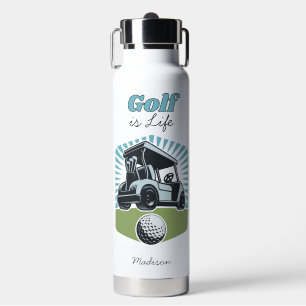 Custom Name Golf is Life Water Bottle