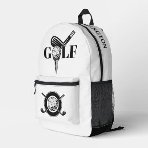 Custom Name Golf Printed Backpack