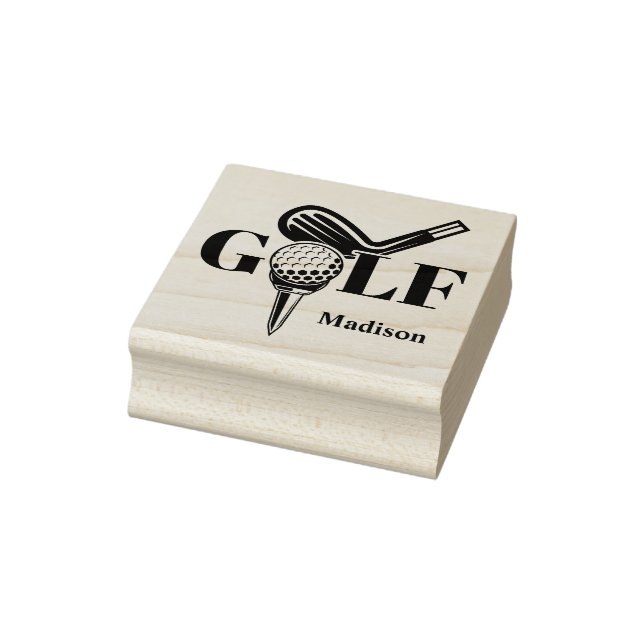 Custom Name Golf Rubber Stamp (Stamp)