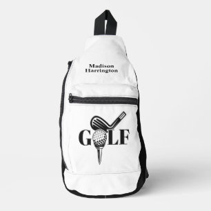 Custom Name Golf Sling Bag