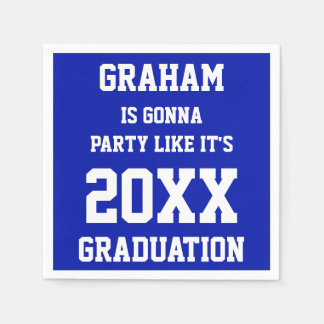 Custom Name Graduation Party Ideas Napkins