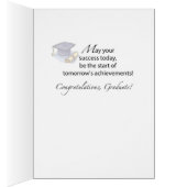 Custom Name, Graduation, Remember the Past Cards (Inside (Right))
