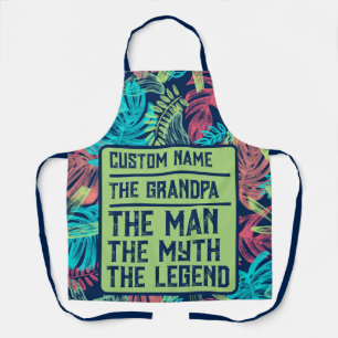 Custom Name Grandpa The Man The Myth The Legend Apron