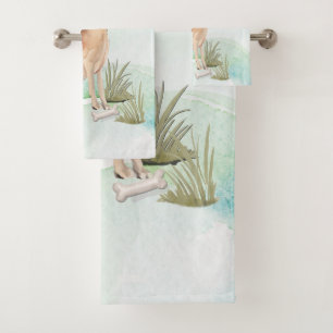 Custom Name Great Dane Pet Dog Bath Towel Set