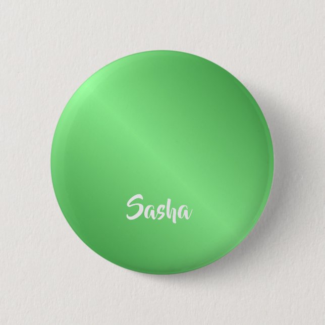 Custom name green gradient button (Front)