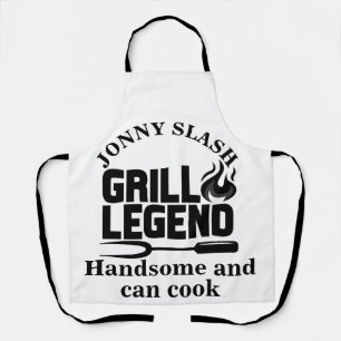 Custom name Grill legend chef Apron
