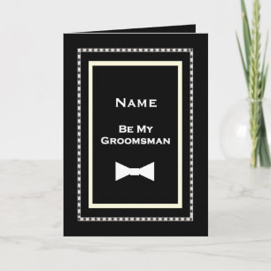 CUSTOM NAME Groomsman Wedding Invitation
