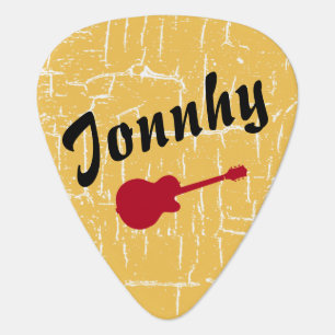 custom name & guitar pick