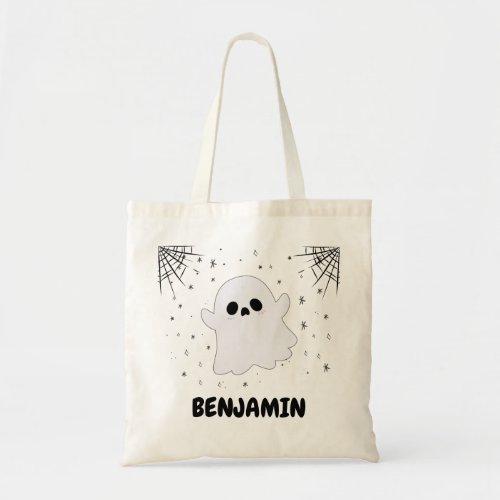  Custom Name Halloween Ghosts Treat or Trick Candy Tote Bag