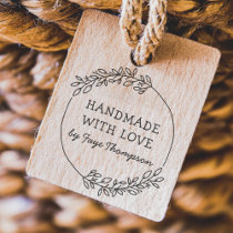 Custom Name Handmade With Love Rubber Stamp