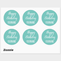 Custom Birthday Decoration Stickers