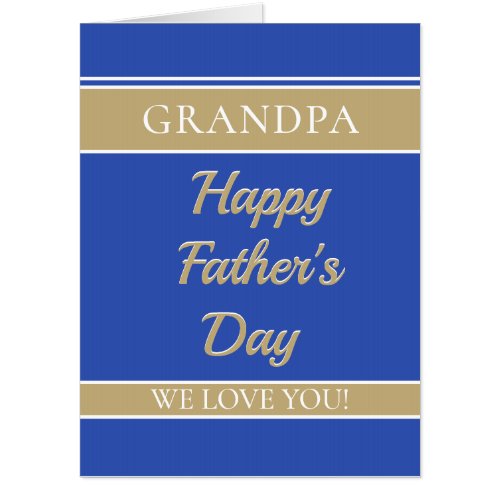 Custom Name Happy Fathers Day card