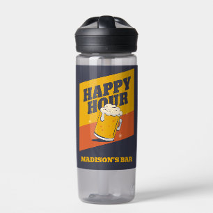 Custom Name Happy Hour Water Bottle