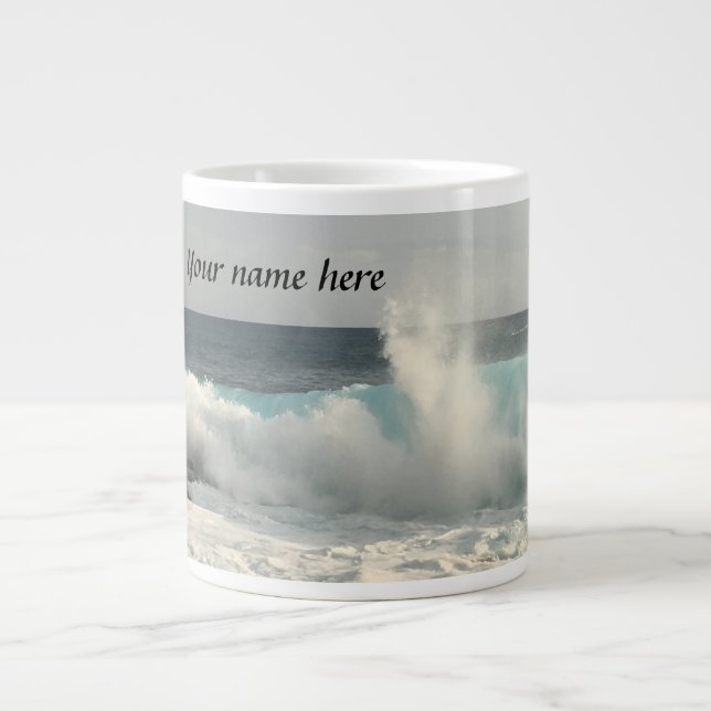 Custom Name Hawaii Jumbo Coffee Mug (Front)