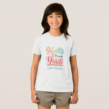 Custom Name Hello 4th Grade Typography